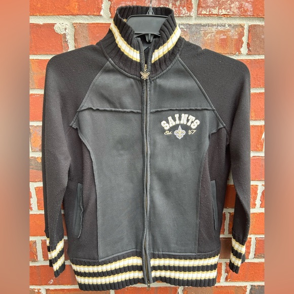Touch by Alyssa MilanoNew Orleans Saints Full Zip XXL Jacket Black & Gold - Picture 1 of 7